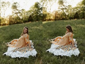Couple posting for maternity photos in Marietta, Ga