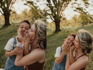 Mom and son photos at Kemp Park 