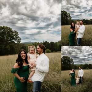 maternity photos with a toddler
